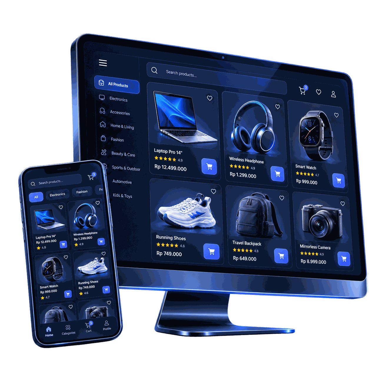 Visual pratinjau produk interaktif CTR SUITE
